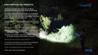 Linterna LED De Alta Potencia Trustfire MC5 3300 Lumens Recargable Con Indicador De Energía Magnético Uso De Batería 21700 Luz De 200-500 M Waterproof Material De Aluminio Negro - details 8
