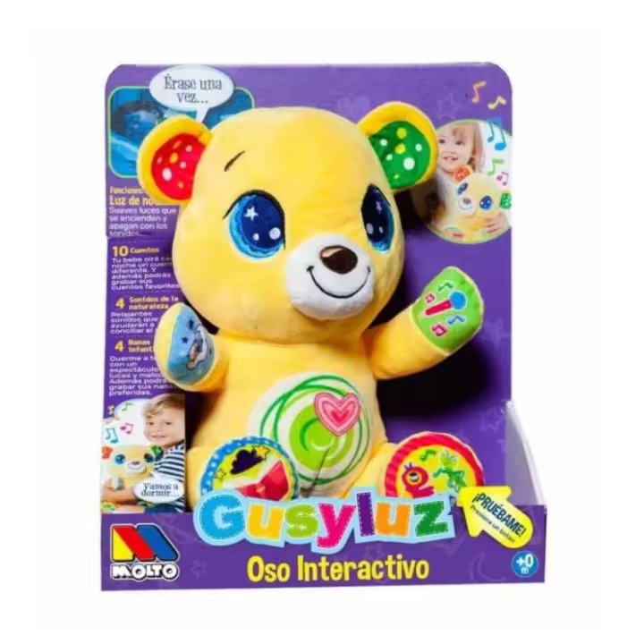 OSITO GUSYLUZ PELUCHE INTERACTIVO CUENTACUENTOS DE MOLTO - 1