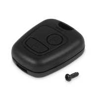 Ociodual Funda Rigida de Repuesto Mando sin Espadin Compatible con Peugeot 106 206 107 207 407 806 Negro Carcasa 2 Botones Llave - details 1