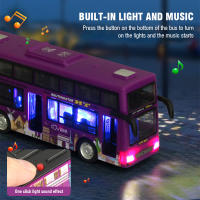 Autobús De Dos Pisos Para Niños Con Luz Y Música Juguete De Coche Con Motorización Abatible Puertas Modelo Inercial Regalo De Cumpleaños Para Chicos - details 2