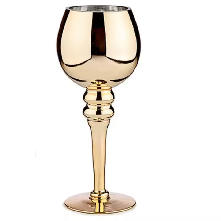 Arte Regal Copa Cristal de Vino y Champán 13x13x30 Cm Diseño Elegante - 1
