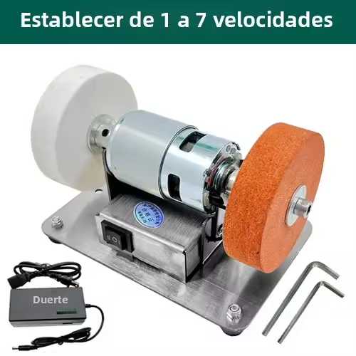 Máquina De Moler Doble 100W Con Trituradora De Mesa Para Pulido Fino Y Grueso Motor Eléctrico Rueda De Moler Piedra Para DIY En El Hogar - 1