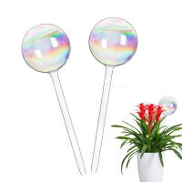 Bulbos De Rociado Automático Para Plantas Vidrio Rainbow Gradient Color Transparente Herramienta De Riego De Maceta Self Watering - details 4