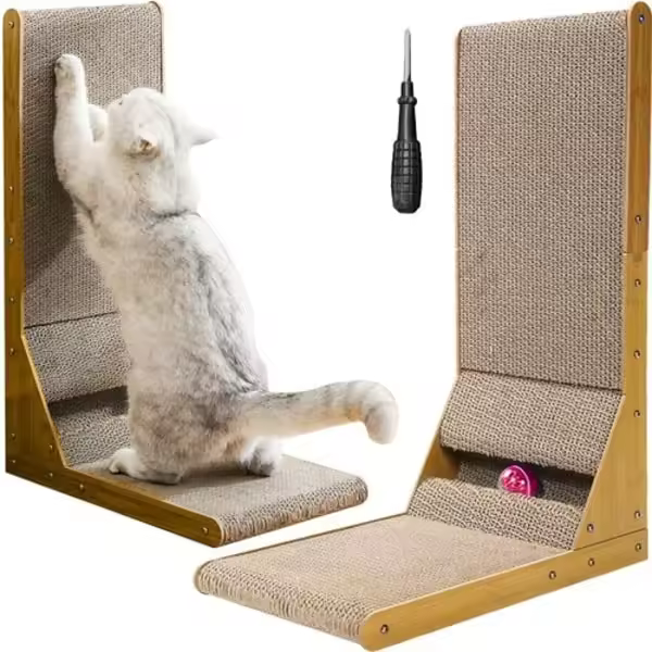 Scratching board / scratching Mat-Rascador para gatos Gris - 1
