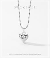 Zenyth-Collar with Colgante de Cuentos de Amor Romántico de Plata s925, Diseño de Nicho Femenino, collar INS, Cadena simple y versátil en forma de corazón. - details 0