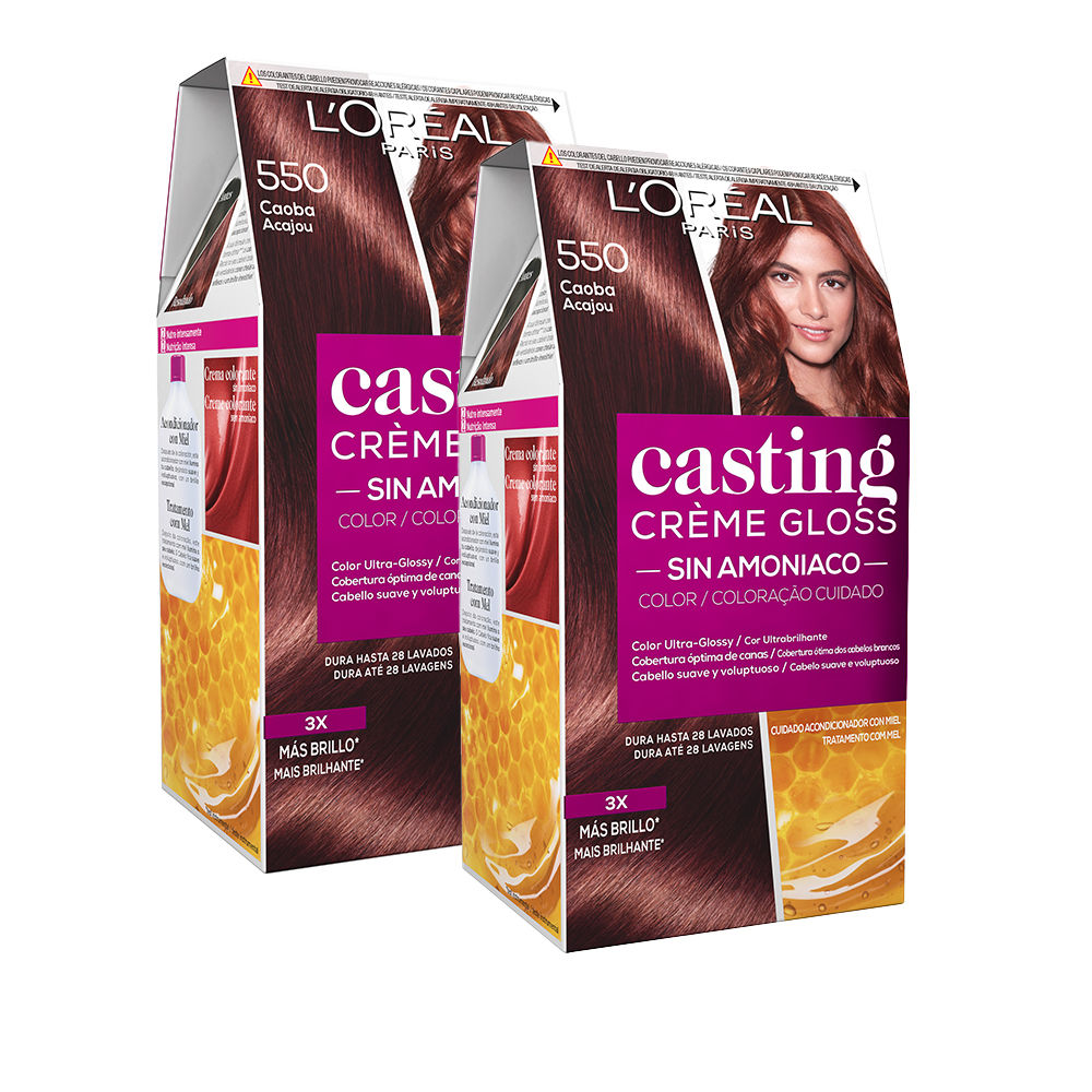 L'Oréal Paris | Casting Crème Gloss Coloración tono sobre tono - Gloss Complex con Ácido Glicólico y sin Amoniaco. Cabello x3 más brillante.