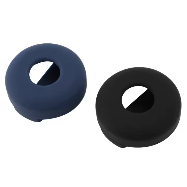 Collar de Silicona para Mascotas (2 Pack) Funda para Airtags Anti-Perdido Soporte de Bucle Negro y Azul Normalidad Producto de China - 1