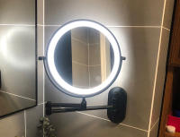 Espejo De Maquillaje Inteligente 8 Pulgadas Con Doble Lado Y Luz USB Magnifying 3x/5x/7x/10x Iluminación De 3 Colores Para Baño Estilo Moderno - details 23