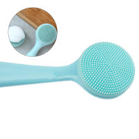 Cepillo De Limpieza Facial De Silicona Doble Cara Cepillo De Masaje Para Rostro Herramienta De Cuidado De Piel Suave Eliminador De Quimios - details 4