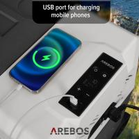 AREBOS Caja refrigerada 27 L con ruedas coche nevera APP congelador caja camping - details 15