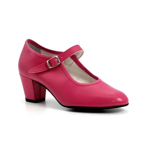 Zapato flamenco Pasos de Baile 15 Fucsia. Hecho en España - 1