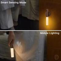 Luz Nocturna Sensor De Madera Sólida Recargable Portátil LED Para Interior Sensor De Movimiento Magnético Luz Nocturna Mano-Por-Hand - details 3