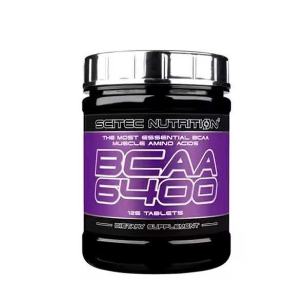 Scitec Nutrition - BCAA 6400 125 tabs - Aminoácidos ramificados - Leucina, isoleucina y valina - 1