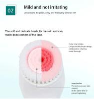 Cepillo limpiador facial, limpiador facial, limpiador electrónico para el acné, sistema rotatorio de limpieza, limpiador rotatorio exfoliante eléctrico, resistente al agua, uso en el baño, batería recargable de larga duración, seguro para viajes de ocio - details 6