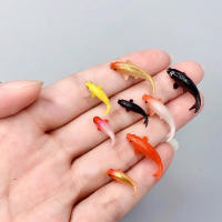 Set De 5 Modelos De Pez Dorado YeulionCraft PVC Suave Material De Relleno Epoxy Resina De Océano Cristalina Mini Pez 3D Para Modelado - details 0