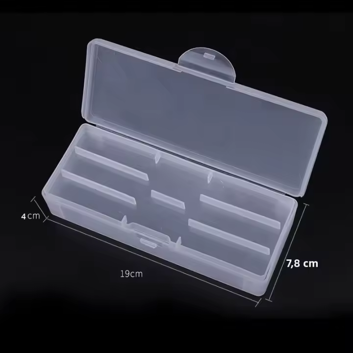 Caja De Almacenamiento Para Uñas Con 2 Pisos Espacio Grande Herramientas De Decoración De Uñas Cuchillo Pincel Archivo Plástico ABS Capacidad Grande Contenedor De Manicura - 1