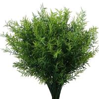 7 Ramas De Flores Artificiales Con Hierba Plástica Para Decoración De Boda Hogar Jardín Vaso Fotografía Interior Bonsái Plantas Falsas - details 12