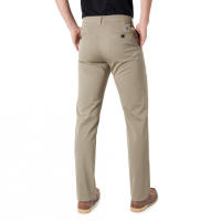 Pantalón chino S&C Beig en algodón elástico de colores Regular Fit - details 0