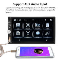 Podofo Estéreo De Coche Universal 2 Din Pantalla Táctil De 7 Pulgadas Con Carplay Bluetooth FM TF USB Cámara Trasera Soporte Para Control Del Volante - details 4