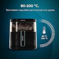 Freidora de Aire sin Aceite Cecotec Cecofry DuoHeat 6000, 6 Litros, con Ventana, 2200 W, Doble Resistencia, Cocción 3D, Grillin Style, dorado perfecto y sabor de parrilla en carnes, 8 Menús, Temperatura Regulable 80-200ºC - details 9