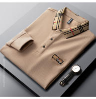 Camisa Polo De Lujo Para Hombre Con Bordado Estilo Casual Primavera Otoño Cuello Redondo Manga Larga Moda Negocios Paul - details 14