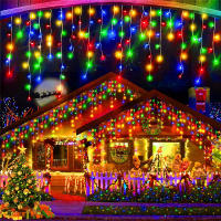 Luces De Cadena De Hielo LED Solar 3.5M Impermeables Para Decoración De Bodas Y Fiestas En Jardín Y Hogar Luces De Navidad Exteriores - details 7