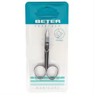 Beter Tijera Manicura Uñas Curva Cromada, 1 Ud - 1