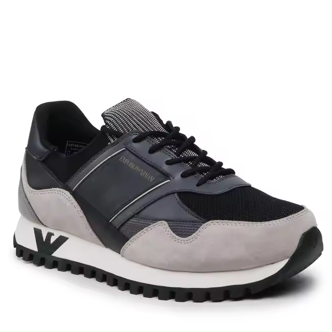 Emporio Armani Zapatillas Hombre Gris X4X616 XN632 S728 - 1