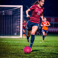 Bola De Fútbol Tradicional Tamaño 5 Para Niñas Con Amplia Gama De Aplicaciones Elasticidad Rubérica Bola De Fútbol PVC Inflable - details 1