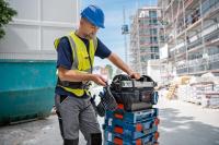 Bosch Professional ProClick - Bolsa de herramientas GWT 20 Bolsa de herramientas resistente con asa robusta y correa acolchada para el hombro para una larga vida útil y máximo confort. Compatible con el sistema de maletines L-BOXX gracias a los ganchos - details 3