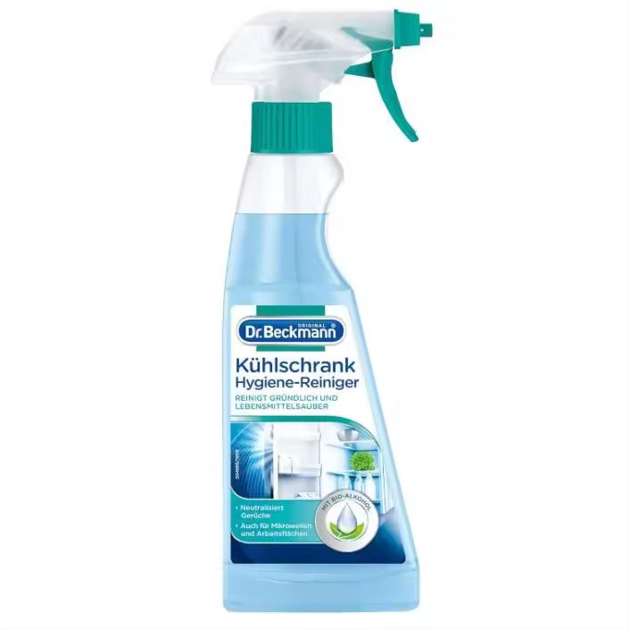 Dr. Beckmann Limpiador higiénico para frigorífico, limpia y neutraliza los olores, con alcohol orgánico, 1 x 250 ml - 1