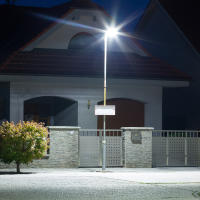 Lámpara De Calle LED Potente 200W IP65 Impermeable Con 216 LEDs Luz Exterior De Jardín Alta Brillo AC85-AC265V Instalación Auto-Contenida - details 6