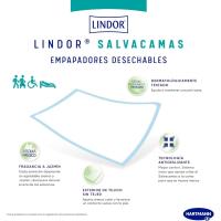 Lindor, Empapadores de Cama 60x90, Salvacamas para Adultos, Protector de Camas, Sillas y Sillones, Desechables, Alta Absorción y Fragancia a Jazmín, 30 Unidades - details 3