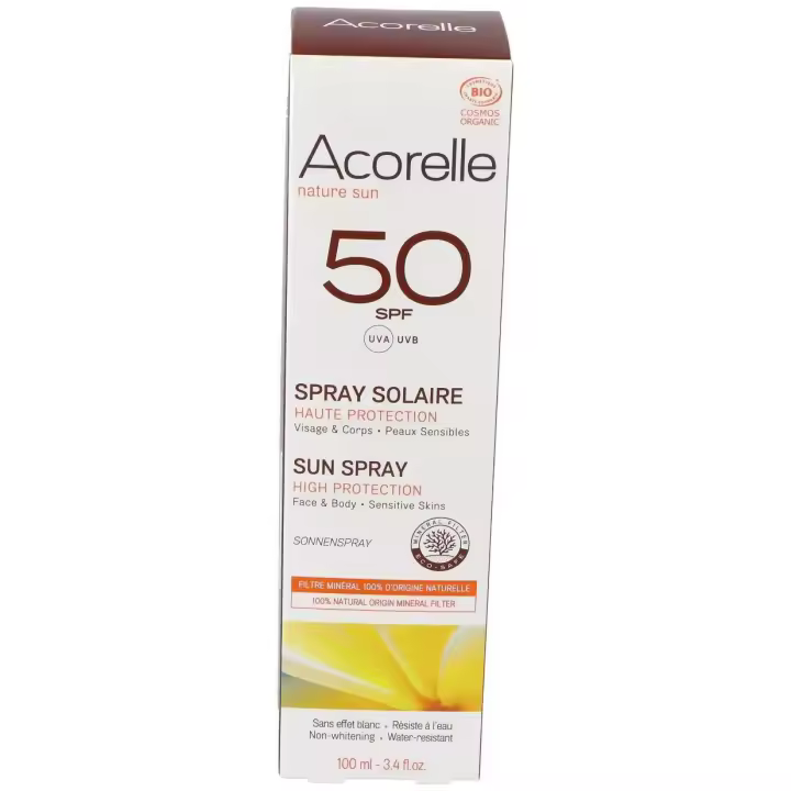 Acorelle Spray Solar Piel Sensible Spf50 100Ml - 1