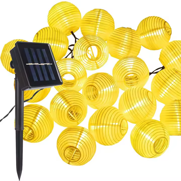 Lámpara De Luces De Hiedra Solar Impermeable 6.5M 30 LED Para Exterior Decoración De Jardín Puerta De Verano Navidad - 1