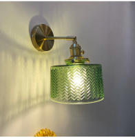 Lámpara Colgante De Vidrio Con Estampado Verde E27 Para Restaurante Cocina Comedor Café Lámpara Colgante Para Dormitorio Con Cepillo De Acero - details 24