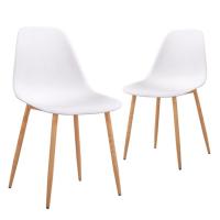 STARLEY-Juego de sillas de comedor,sillas de polipropileno de estilo Nórdico,Sillas para cocina, comedor, sala de estar, dormitorio, Sillas auxiliares de oficina,47x52x82cm,Blanco - details 0