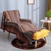 Manta Boho Azteca Baja Estilo Geométrico Tapiz Colgante Para Sofa Cubierta Slipcover Decorativa De Poliéster/Celulosa Manta Portátil Para Adultos - details 9