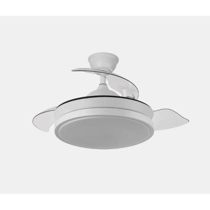 VENTILADOR DC ESCORPION MINI 59W BLANC 3ASPAS DESP. REG.INTENSIDAD 91D 6980LM REMOT+TEMPORIZ+MEMORIA 3000-4000-6000K — oferta en Miravia