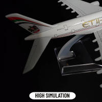 Replica De Avión De Metal Escala 1:400 Modelos Diecast De Aerolíneas Etihad A380 Boeing Airbus Para Coleccionistas Y Juguetes Para Niños - details 3