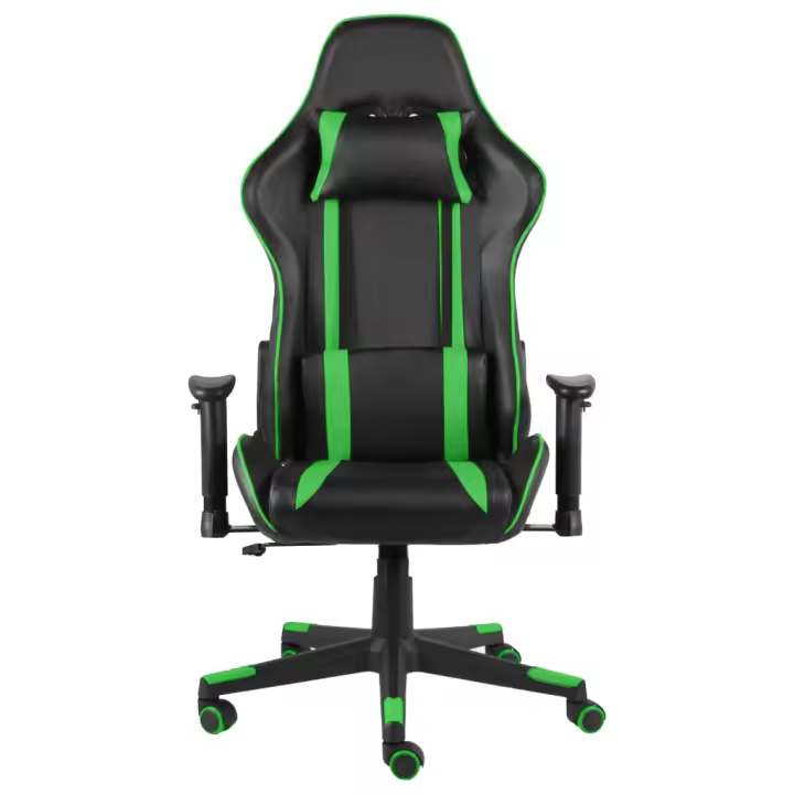 Silla Gaming giratory PVC Verde - 1