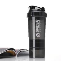 Botella de agua para entrenamiento SANDA con compartimentos para proteínas y pastillero.Capacidad de la botella 500ML - details 11