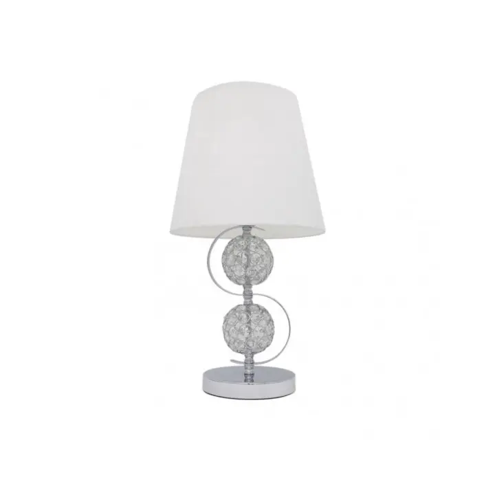 Fabrilamp - Sobremesa Ordoñez 1xe27 Cromo Pantalla Blanca 49x25x25 Cm - 1