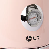 Hervidor de Agua Retro [1,7 L, 2200 W], Crema, Acero Inoxidable, Con Indicador de Temperatura y Nivel de Agua Exterior en Diseño Retro - details 12