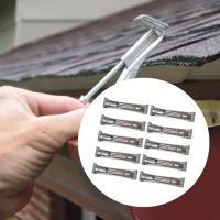 10Pcs Gancho De Fosa Metálico De 5 Pulgadas Instalación Fácil Accesorios Resistentes Para Solucionar El Desbordamiento De Agua De Lluvia - details 7