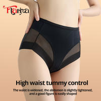 Flarixa Bragas De Malla Con Cintura Alta Para Mujer Modelador De Cintura En Seda De Hielo Briefs De Encaje Elástico Lencería Femenina - details 2