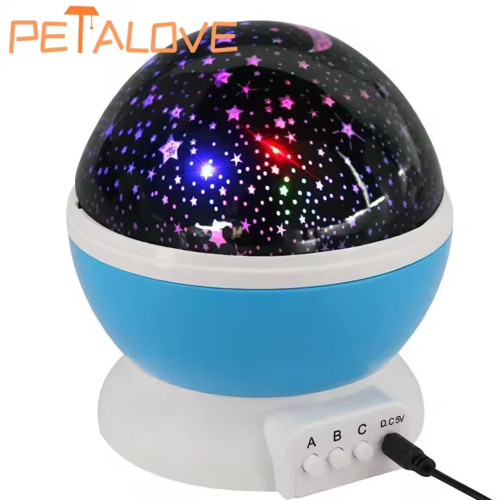 Proyector De Estrellas LED Para Dormitorio De Niños Lámpara Nocturna Rotatoria Planetario Regalo Para Niños Luz De La Luna Y Estrellas - 1