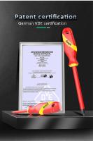 Llave De Crucero Aislada LAOA VDE Para Herramientas De Circuito Doméstico Acero Aluminizado Aislamiento Y Resistencia Al Corriente Cruz Y Plana Para Electricistas - details 3