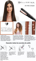 Bellissima My Pro Steam B28 100 - Plancha de Pelo con Vapor Profesional, Alisado Anti-Encrespamiento, Revestimiento Cerámico, Temperatura Regulable y Calentamiento Rápido - details 0