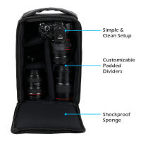Bolsa De Camara DSLR Impermeable Multi-functional B�calo De Video Digital Para Nikon Canon Con Capacidad Grande Y Carcasa Para Lentes - details 3